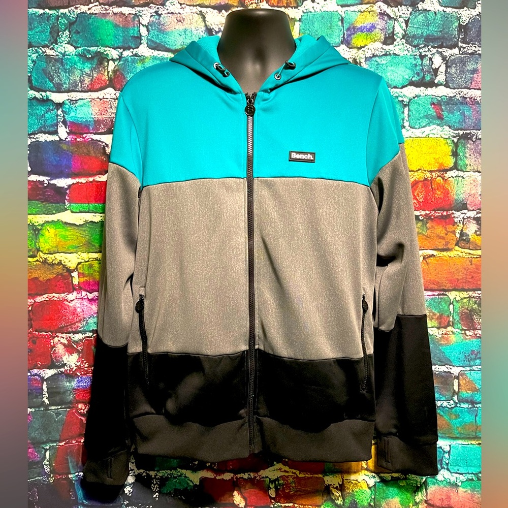 3 Color Bench Zip Hoodie XL
